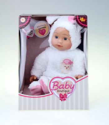 Кукла-пупс "Baby boutique", белый костюмчик