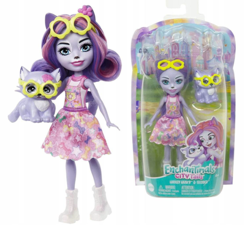 Кукла Mattel Enchantimals Хэдли Хаски и питомец Следер - 0