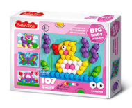 Мозаика для самых маленьких Десятое королевство Baby Toys Утенок 107 элементов - 0