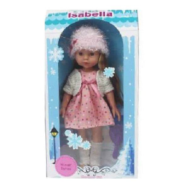 Кукла ABtoys Времена года 30 см в розовом платье, белой кофте-болеро и розовой шапке - 0