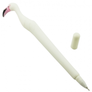 Ручка гелевая в форме Фламинго Белая - 1