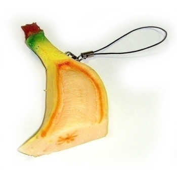 Брелок А121 кусок банана пластик