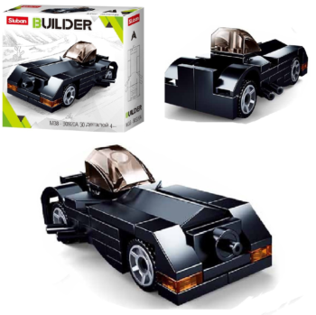 Конструктор Sluban серия Builder: Ретро автомобиль черный 50 деталей