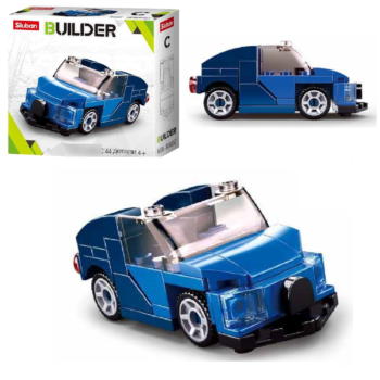 Конструктор Sluban серия Builder: Ретро автомобиль синий 44 детали