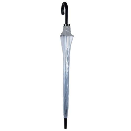 Зонт Прозрачный 14 спиц черная ручка - 7