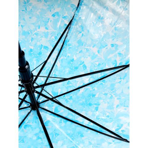 Зонт Цветы малый синие - 5