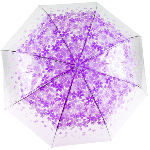 Зонт Цветы малый фиолетовые - 1