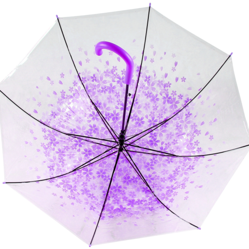 Зонт Цветы малый фиолетовые - 3