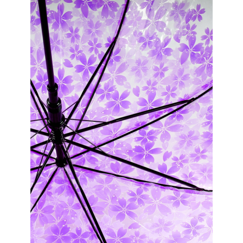 Зонт Цветы малый фиолетовые - 4