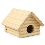 Домик для мелких животных деревянный - 13см - 0