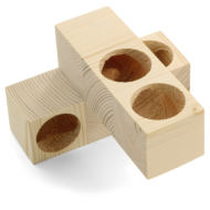 Игрушка-лабиринт для мелких животных деревянный 13,5см - 0