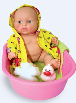 Кукла Карапуз в ванночке, девочка