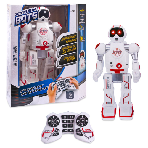 Робот на радиоуправлении "Xtrem Bots: Шпион", световые и звуковые эффекты - 0