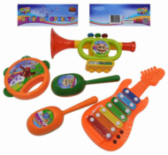 Набор игрушечных музыкальных инструментов, 5 предметов - 0