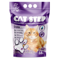 Наполнитель впитывающий силикагелевый CAT STEP Crystal Lavander - 3,8 л - 1
