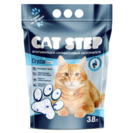 Наполнитель впитывающий силикагелевый CAT STEP Crystal Blue - 3,8 л - 4