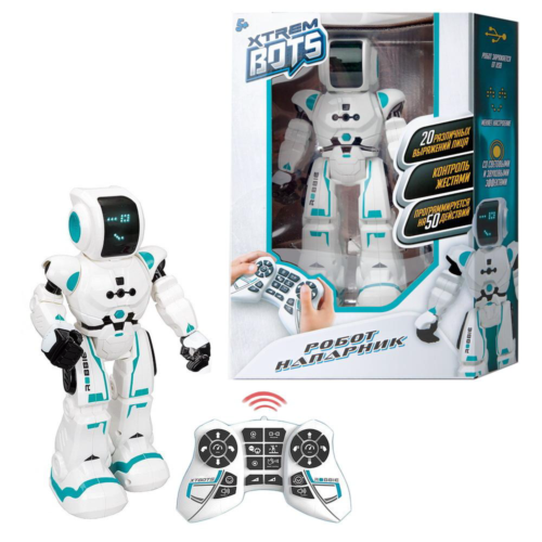 Робот на радиоуправлении "Xtrem Bots: Напарник", световые и звуковые эффекты - 0