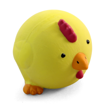 Игрушка для собак из латекса - Мяч-цыпленок 8см