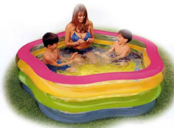 Бассейн надувной "Summer Colors Pool" (от 6 лет) 185х180х53см. (Китай)