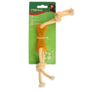 Игрушка для собак - термопластичная резина - Кость с верёвкой 28см - 1
