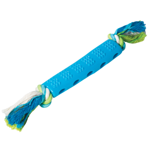 Игрушка для собак из термопластичной резины - Палка шипованная с верёвкой 35см - 0