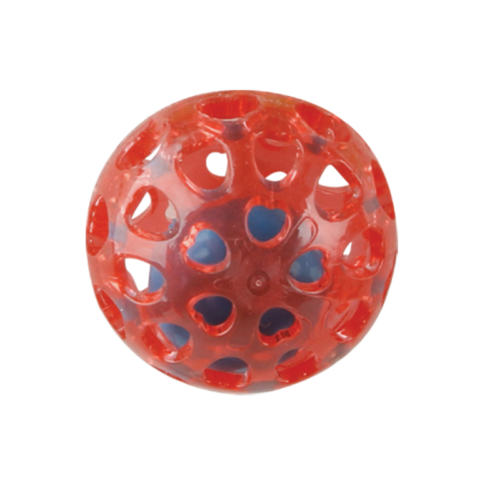 Игрушка для собак - термопластичная резина - Сфера с шариком 6,5см - 0