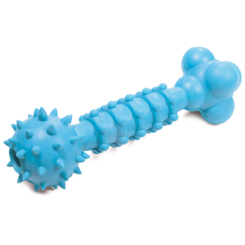 Игрушка для собак из цельнолитной резины - Гантель креативная с колокольчиком 16см