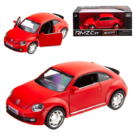 Машина металлическая RMZ City 1:32 Volkswagen New Beetle 2012, инерционная, красный матовый цвет, 16.5 x 7.5 x 7 см - 0