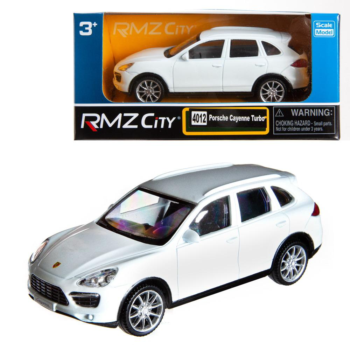 Машина металлическая RMZ City 1:43 Porsche Cayenne Turbo , без механизмов, цвет белый, 12,5 x 5,6 x 5,9 см