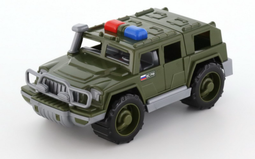 Автомобиль джип военный патрульный "Защитник" 31х15,5х13 см. - 0
