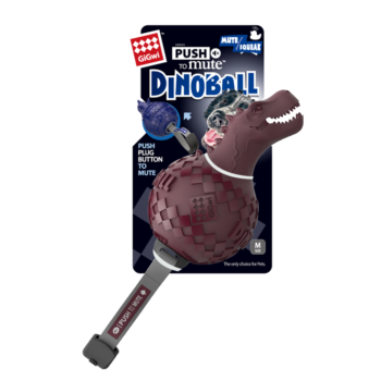 Игрушка для собак - Динобол Т-рекс с отключаемой пищалкой (75393)