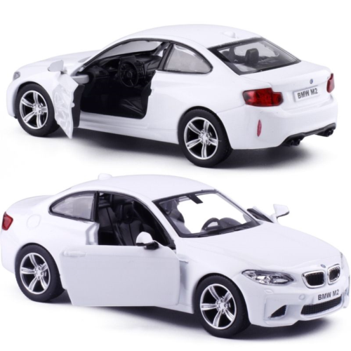 Машина металлическая RMZ City 1:36 BMW M2 COUPE with Strip инерционная, 2 цвета в ассортименте (белый), 11,80х4,90х3,73 см - 0