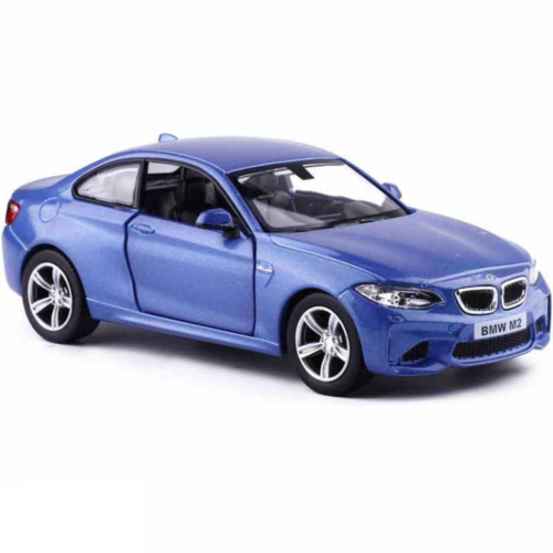 Машина металлическая RMZ City 1:36 BMW M2 COUPE with Strip инерционная, 2 цвета в ассортименте (синий), 11,80х4,90х3,73 см - 0