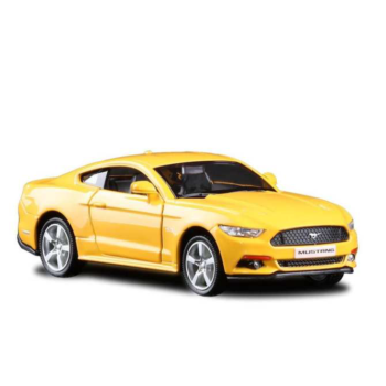 Машина металлическая RMZ City 1:32 Ford Mustang 2015 инерционная, (желтый), 12,7х5,08х3,75 см