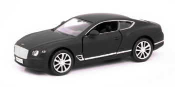 Машина металлическая RMZ City 1:32 The Bentley Continental GT 2018 (цвет черный матовый)