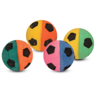 Игрушка для кошек - Мяч футбольный разноцветный (туба 60шт) - 0