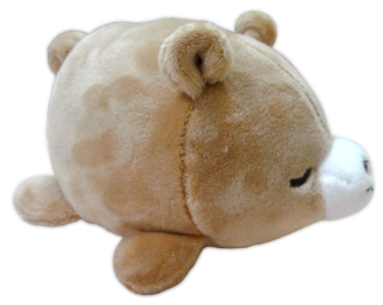 Мягкая игрушка Полярный медвежонок коричневый , 13 см
