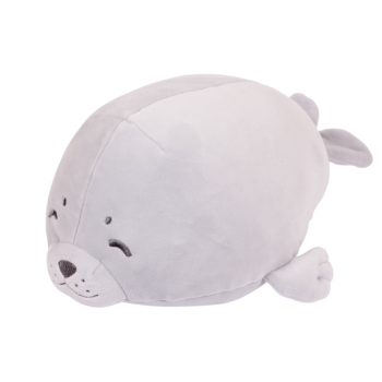 Мягкая игрушка Морской котик серый, 27 см