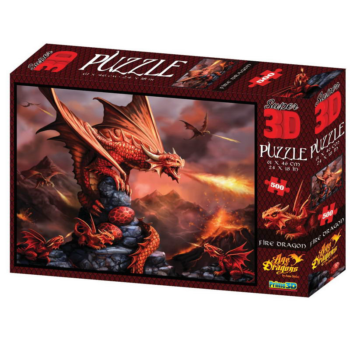 Пазл 3D 500 Огненный дракон
