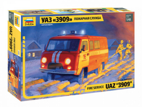 Модель сборная "Пожарная служба "УАЗ 3909" - 0