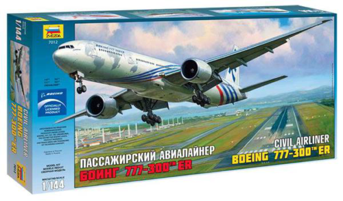 Модель сборная Пассажирский авиалайнер Боинг-777-300ER - 0