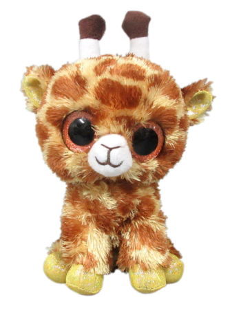 Жираф коричневый,15 см игрушка мягкая