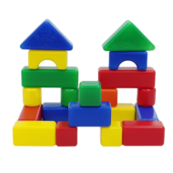 Кубики - игровой строительный набор - 0