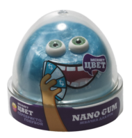 Жвачка для рук "Nano gum" серебристо-голубой", 50 гр. - 0