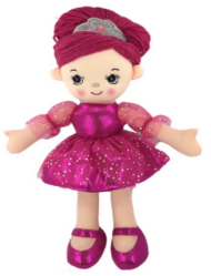 Кукла мягконабиваная Балерина, 30 см, M6003 - 0