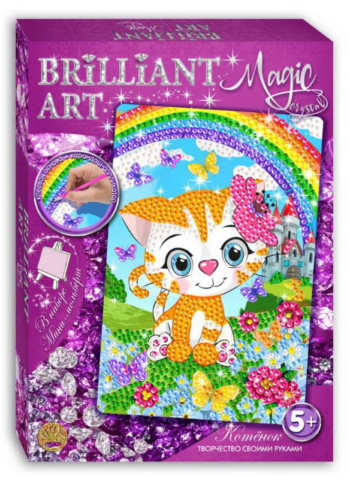 Мозаика со стразами Magic Crystal Котёнок.