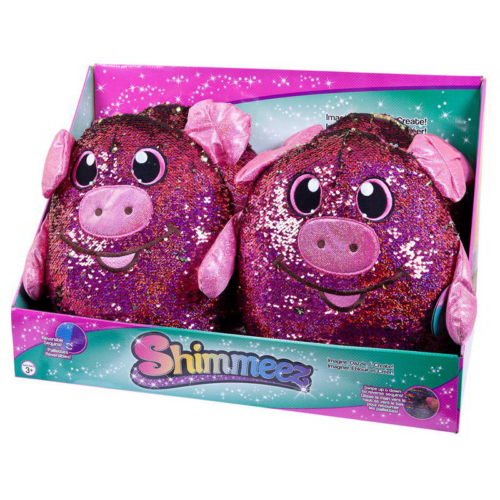 Shimmeez (Шиммиз), мягконабивная фигурка свинки в пайетках, 35 см, 4 шт в дисплее, ЦЕНА ЗА ШТУКУ - 0