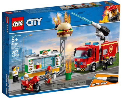 Конструктор LEGO CITY Fire Пожар в бургер-кафе - 0