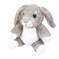 Кролик серый, 17 см игрушка мягкая - 0