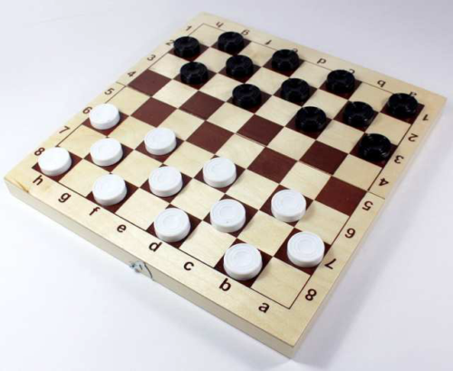 Шахматы и шашки в деревянной упаковке - 0
